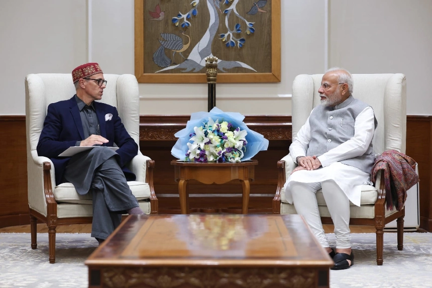 CM Omar Abdullah Meets Prime Minister Modi at His Official Residence
