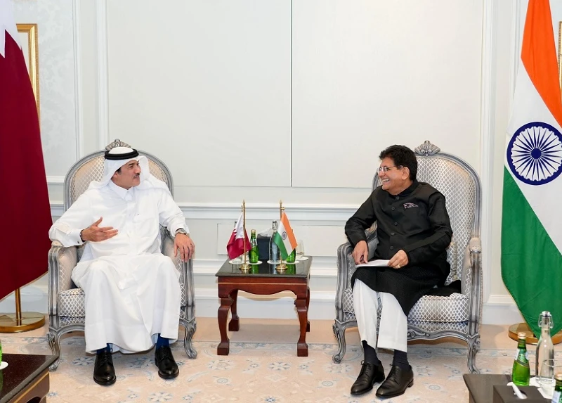 Indian Union Minister Piyush Goyal visits Qatar, as both nations discuss an upcoming CEPA