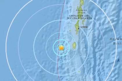 Earthquake of 5.4 magnitude hit the Island of Andaman and Nicobar