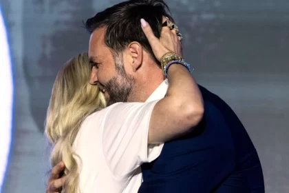 Erika Kirk and JD Vance hug sparks major row amidst rumours of Usha Vance's divorce