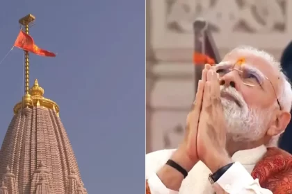 PM Modi hoists the saffron flag on Ram Mandir, marking its completion