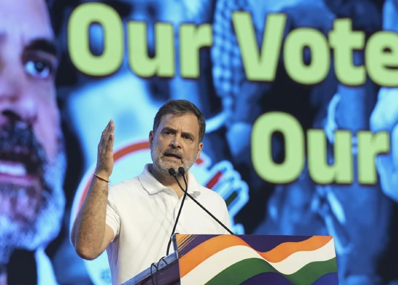 Rahul Gandhi blames BJP and ECI over ‘vote theft’ in Haryana assembly elections