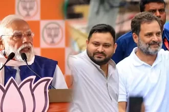 PM Modi takes a sharp jibe at the RJD-Congress alliance during a rally in Bhojpur