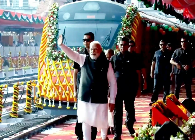 PM Modi flags four new Vande Bharat trains, to boost regional connectivity