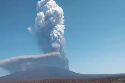 Hayli Gubbi, the volcano, dormant for the last 12,000 years, erupted, causing massive fumes.