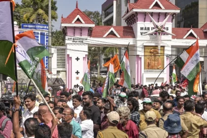 Violence erupted at several places in Kerala after civic polls